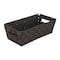 Simplify Storage Shelf Tote, 14-1/2 in L, 7-5/8 in W, 14-1/2 in H, Chocolate, Plastic 25099-CHOCO - alternate 1